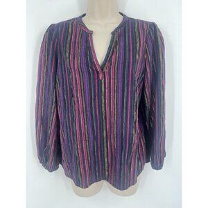 Women’s Marine Layer Jamie Banded Colar Top Striped Size Medium